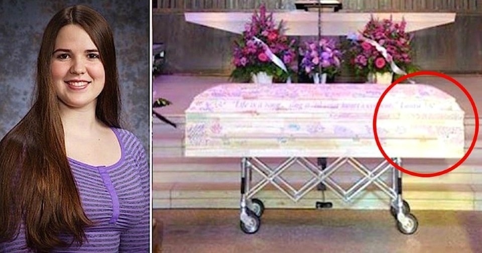 Teenage girl dies of cancer – when her mom looks at her coffin, her heart is filled with warmth