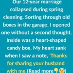 OUR 12-YEAR MARRIAGE COLLAPSED DURING SPRING CLEANING