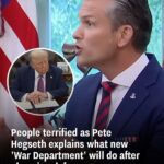 People terrified as Pete Hegseth explains what new ‘War Department’ will do after changing defense name
