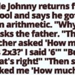 Little Johnny gets an F in math