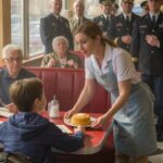 A Waitress Secretly Fed a Lonely Boy Every Morning — Until Black SUVs Arrived at the Diner With a Letter That Changed Everything