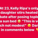 Kelly Ripa’s daughter, 23, posts topless pic, sparks mixed reactions