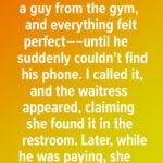 The Waitress Handed Me His Phone — What I Saw Changed Everything